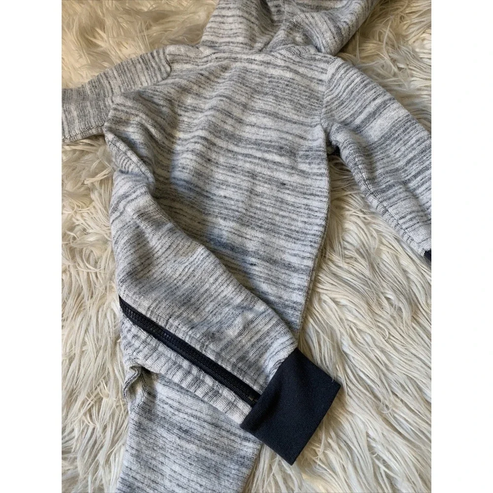 Cat & Jack Reindeer Hooded Romper Baby 0-3M Gray New Buffalo Plaid Antlers
